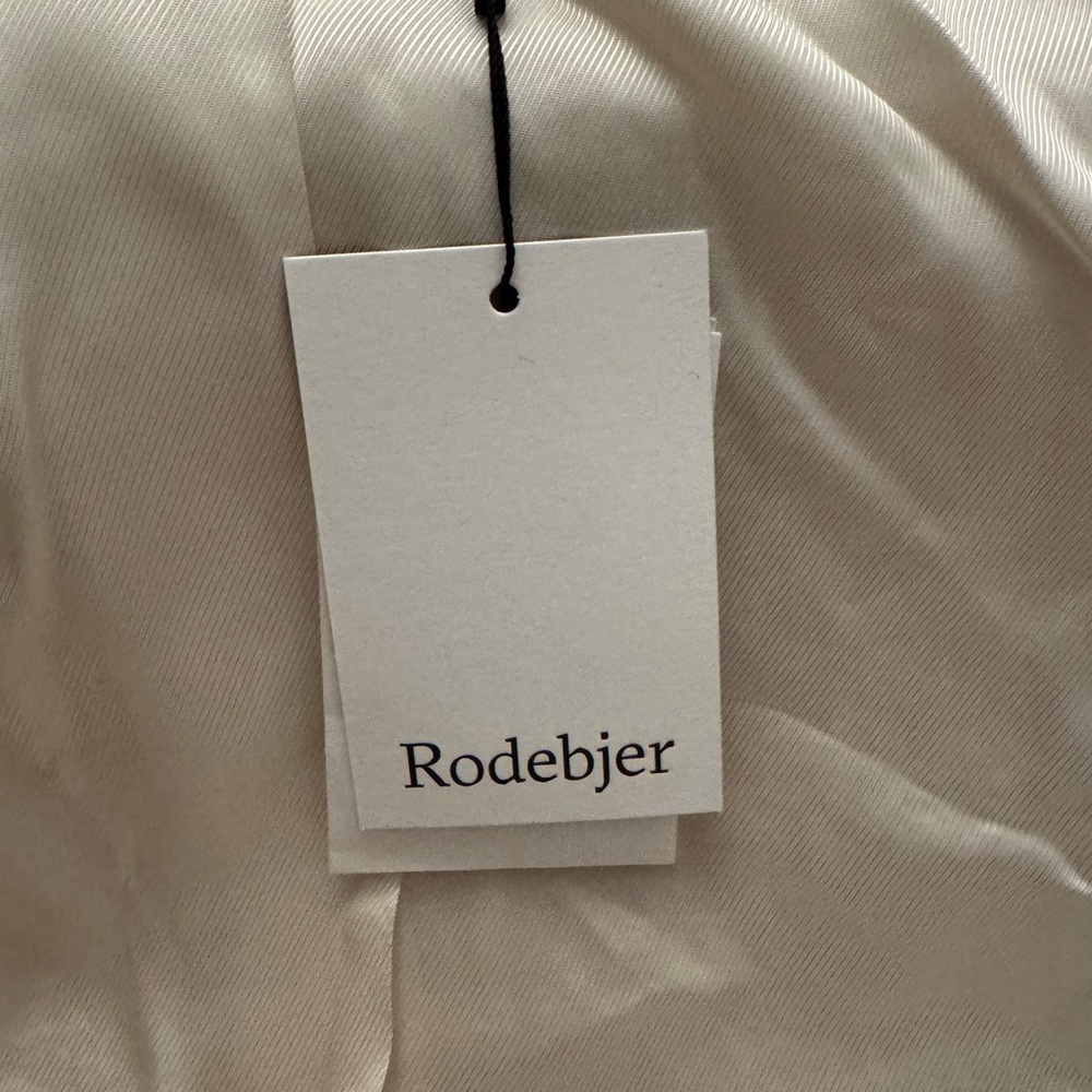 Rodebjer fringed-edge single-breasted blazer Cream Color Size XS - NWT - Picture 7 of 8
